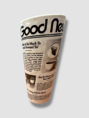 "Good News" Newspaper Vase